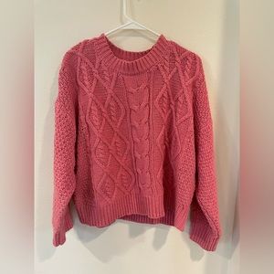 Petal and Pup Pink Sweater